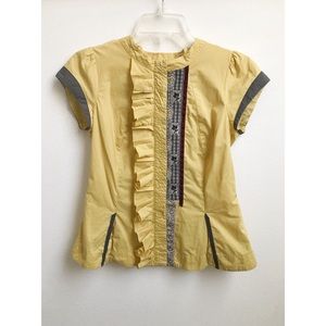 Anthropologie | Floreat Embroidered Blouse